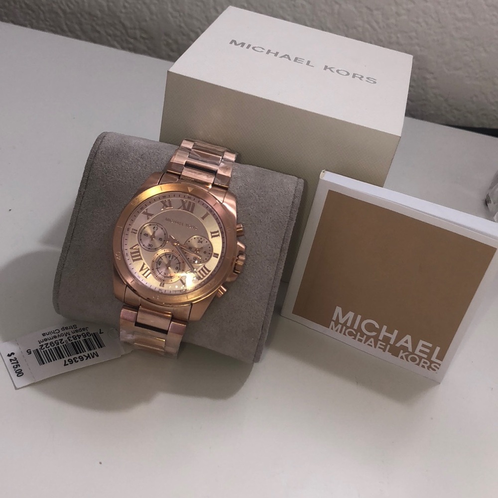 Brand New Michael Kors gold/rose gold watch